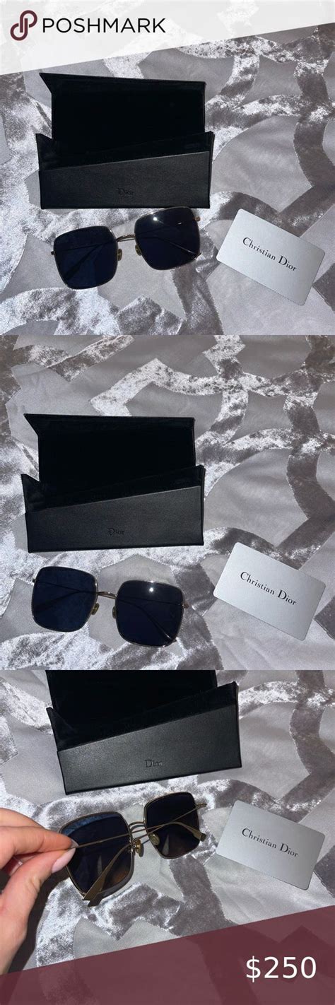 DiorStellaire SU Blue Square Sunglasses with Blue Light Filter.